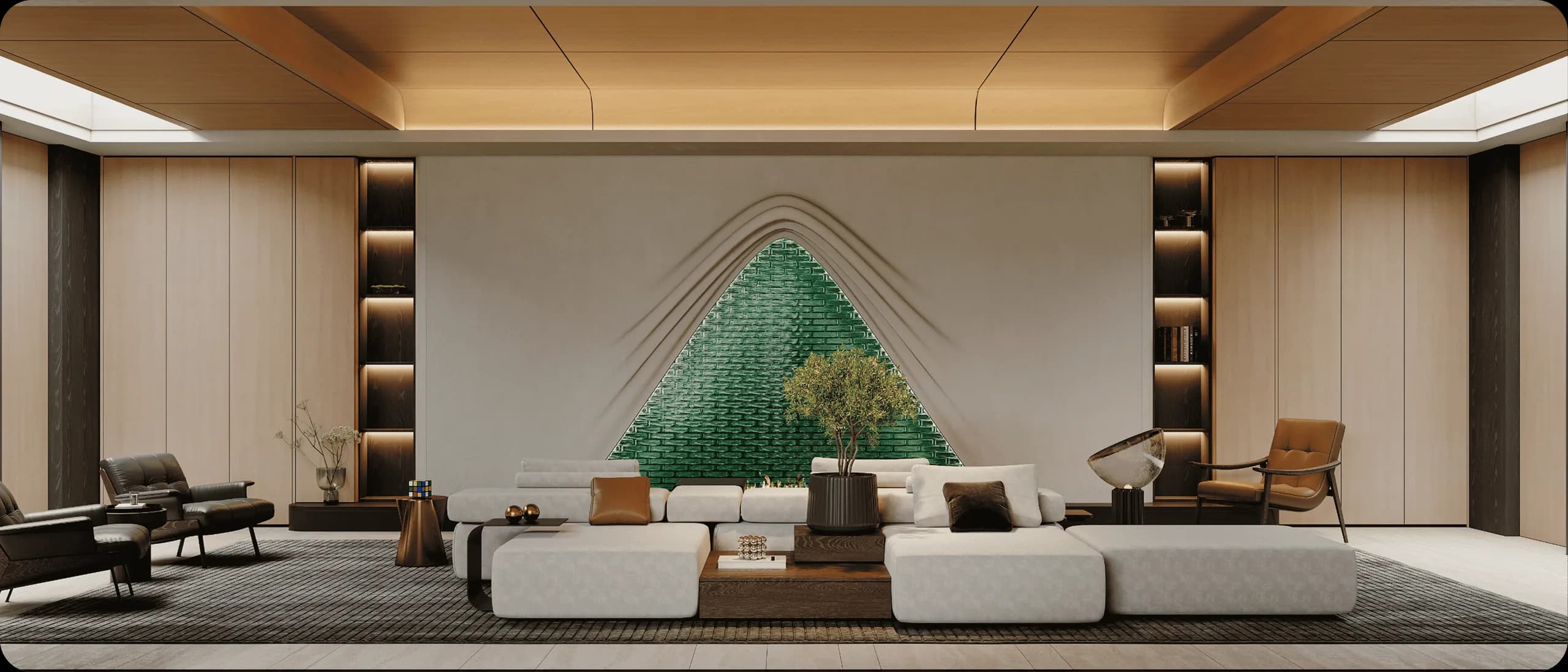 Waiting Lounge interior design project by Eng. Ahmad Almobayed