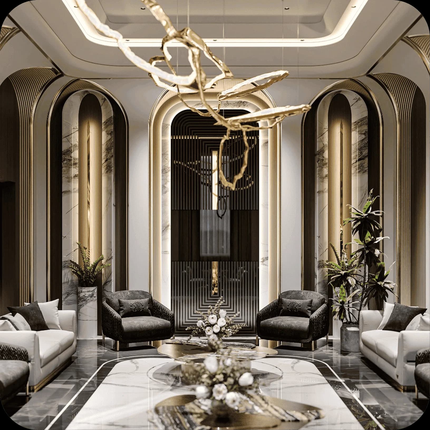 Men's Majlis interior design project by Eng. Ahmad Almobayed
