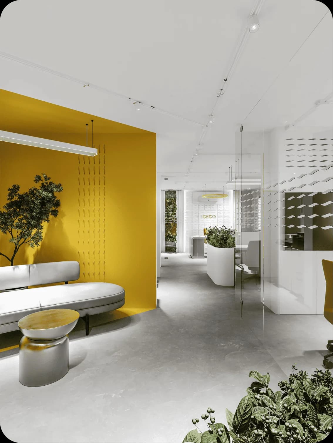 Private Office interior design project by Eng. Ahmad Almobayed