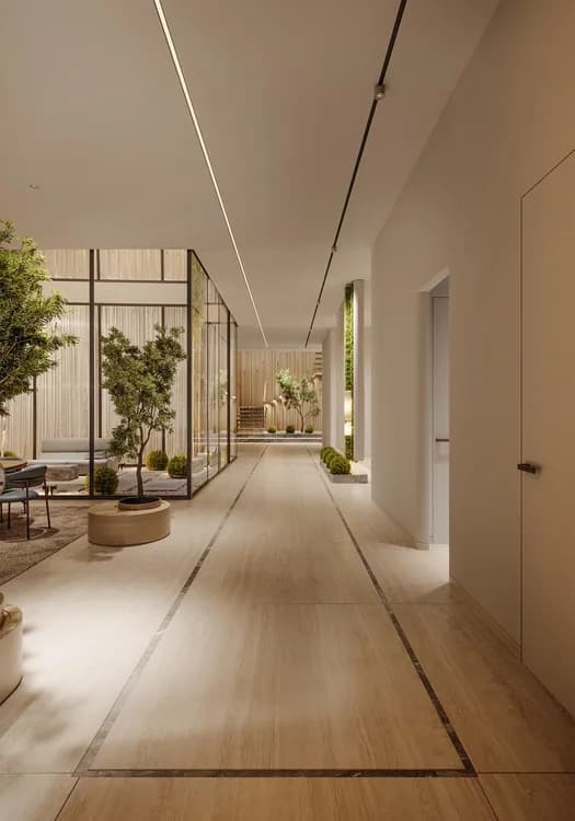 Image 1 of hall design "Open Hall with Garden" in Iraq, Baghdad – Eng. Ahmad Almobayed