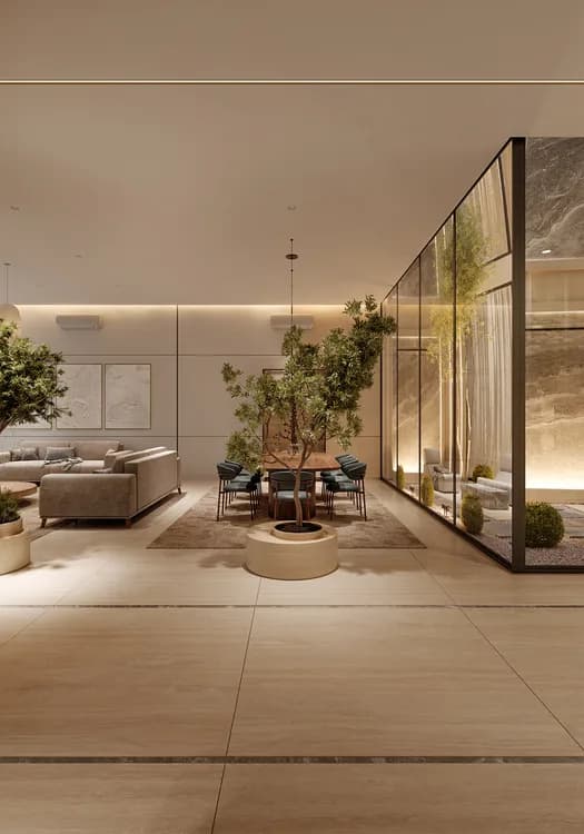 Image 7 of hall design "Open Hall with Garden" in Iraq, Baghdad – Eng. Ahmad Almobayed