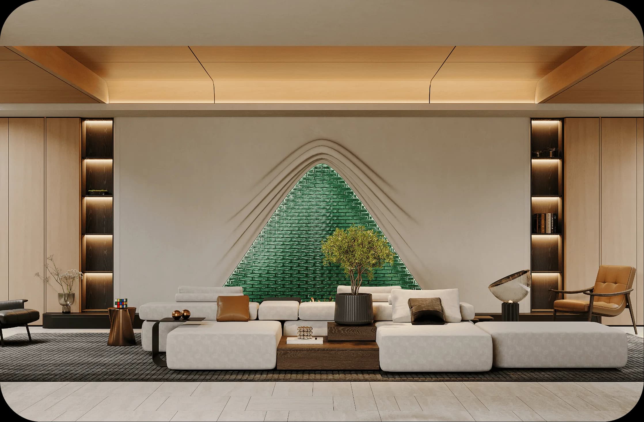 Image 5 of clinic design "Waiting Lounge" in Abu Dhabi – Eng. Ahmad Almobayed