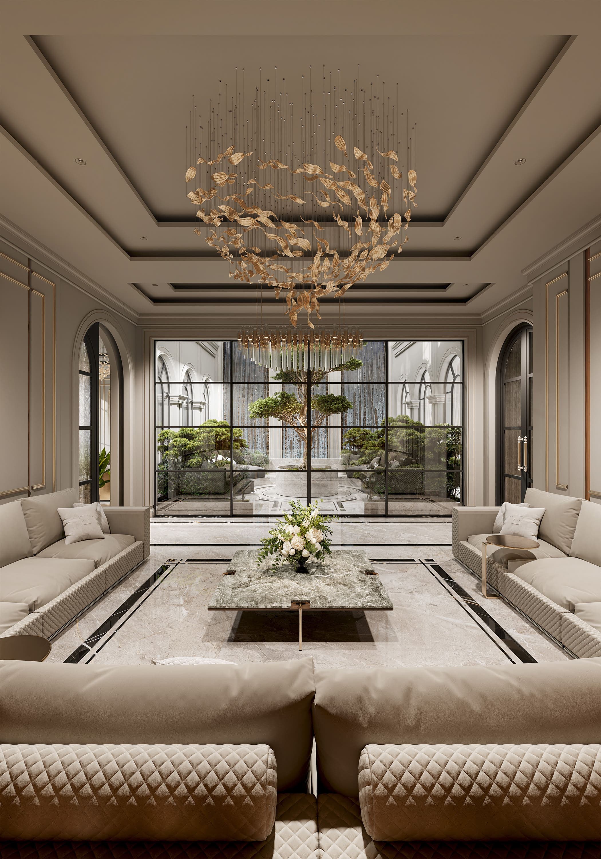 صورة رقم 11 من مشروع مجلس مع استقبال في الرياض السعودية – المهندس أحمد المبيض