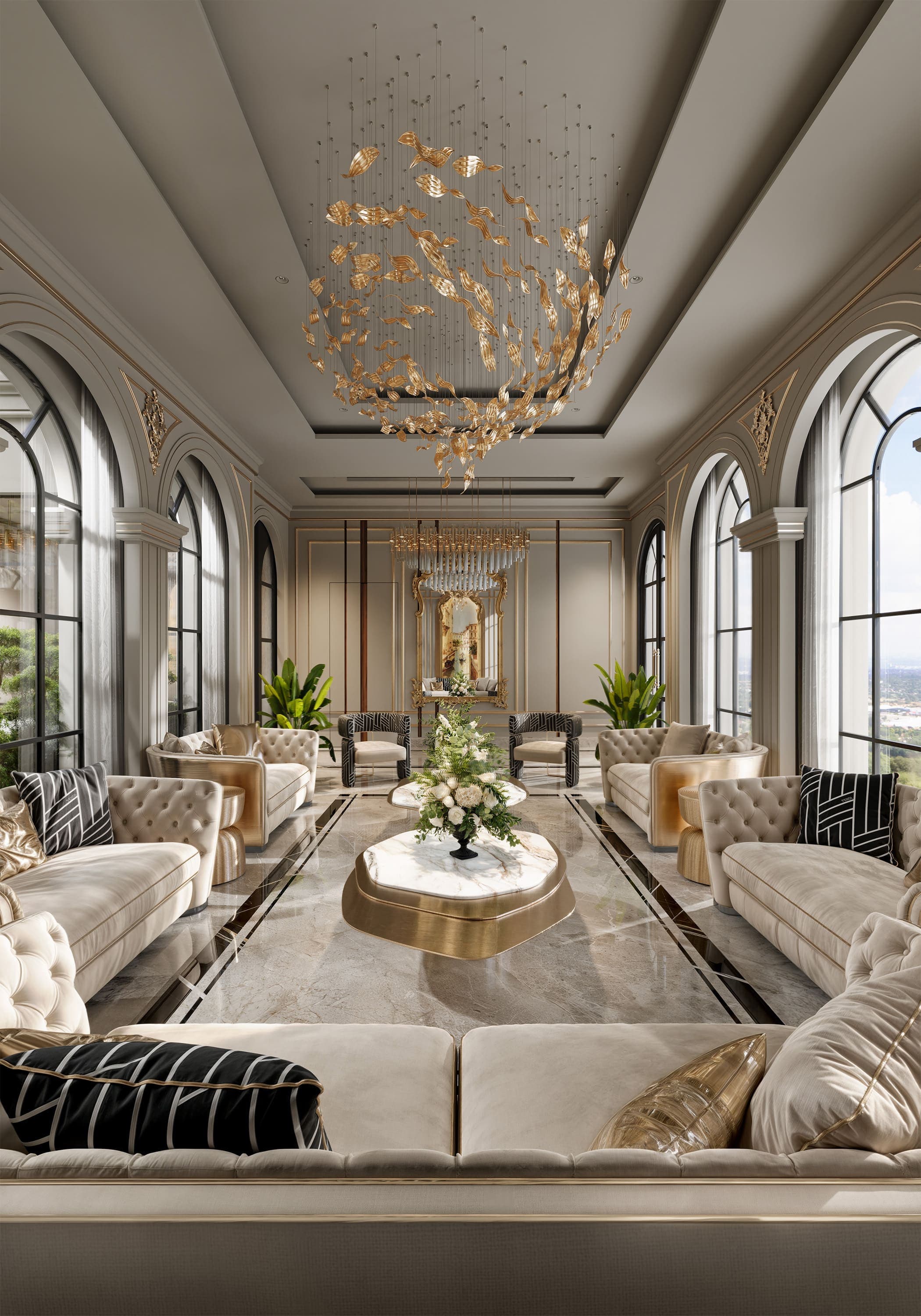 صورة رقم 3 من مشروع مجلس مع استقبال في الرياض السعودية – المهندس أحمد المبيض