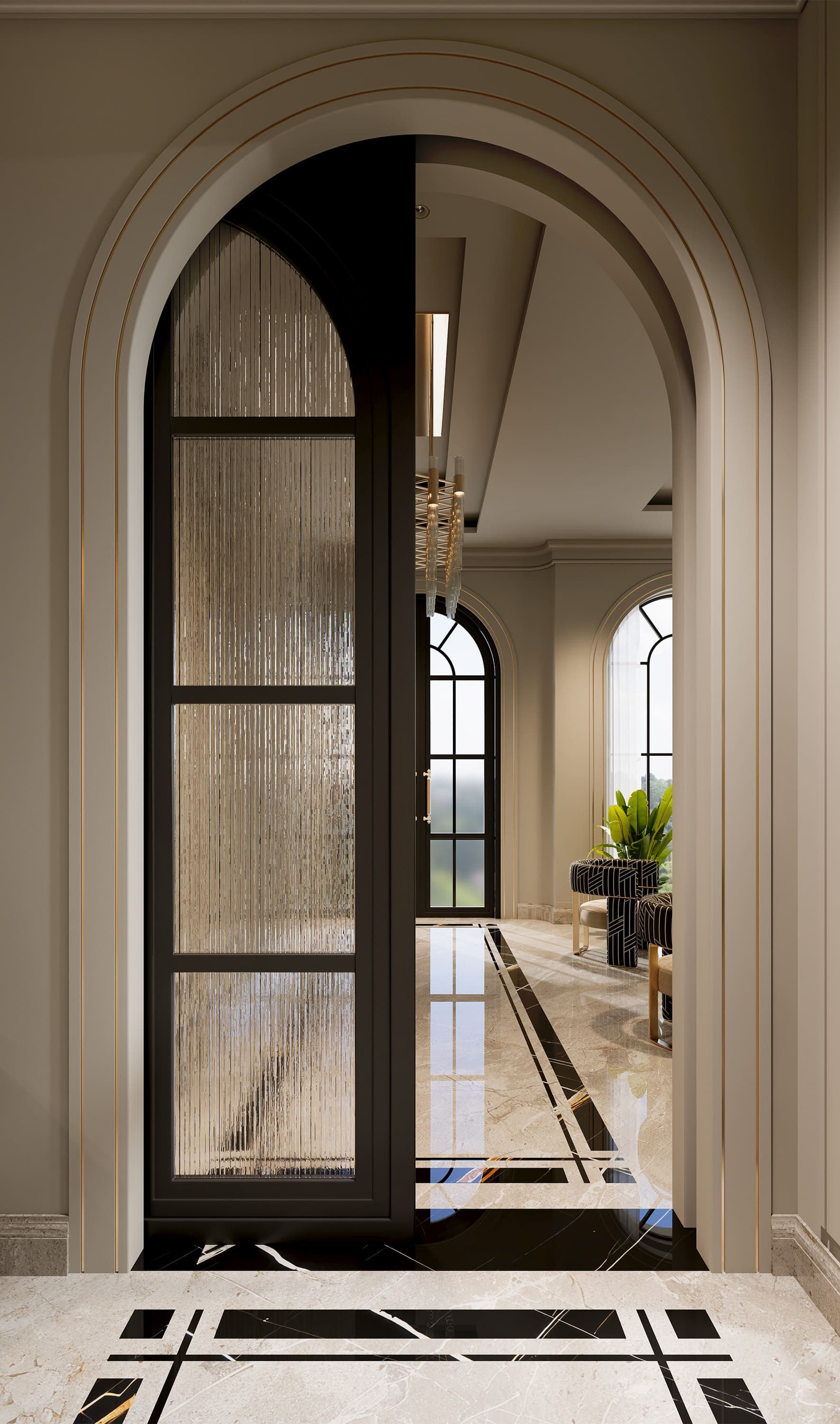 صورة رقم 6 من مشروع مجلس مع استقبال في الرياض السعودية – المهندس أحمد المبيض