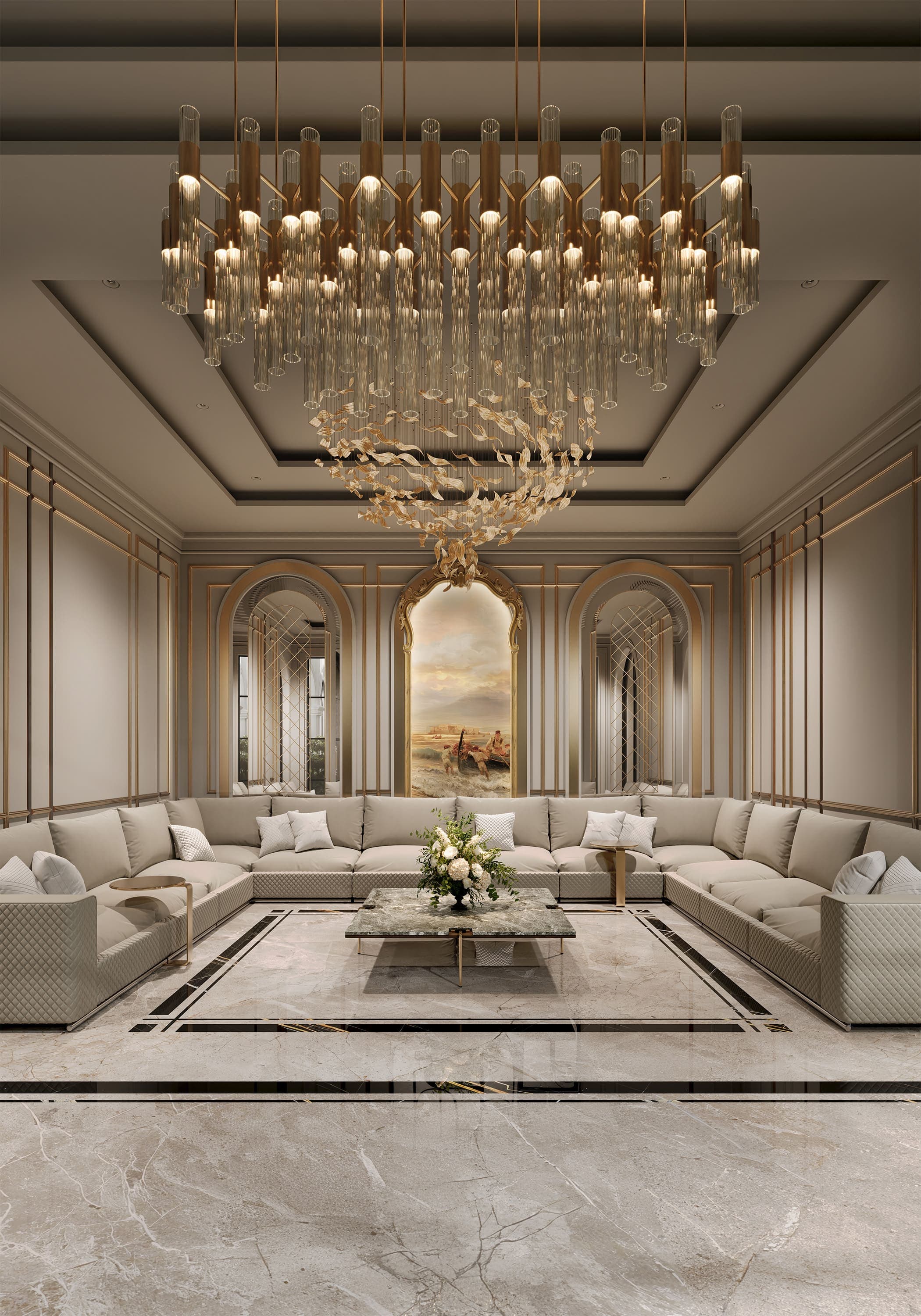 صورة رقم 8 من مشروع مجلس مع استقبال في الرياض السعودية – المهندس أحمد المبيض