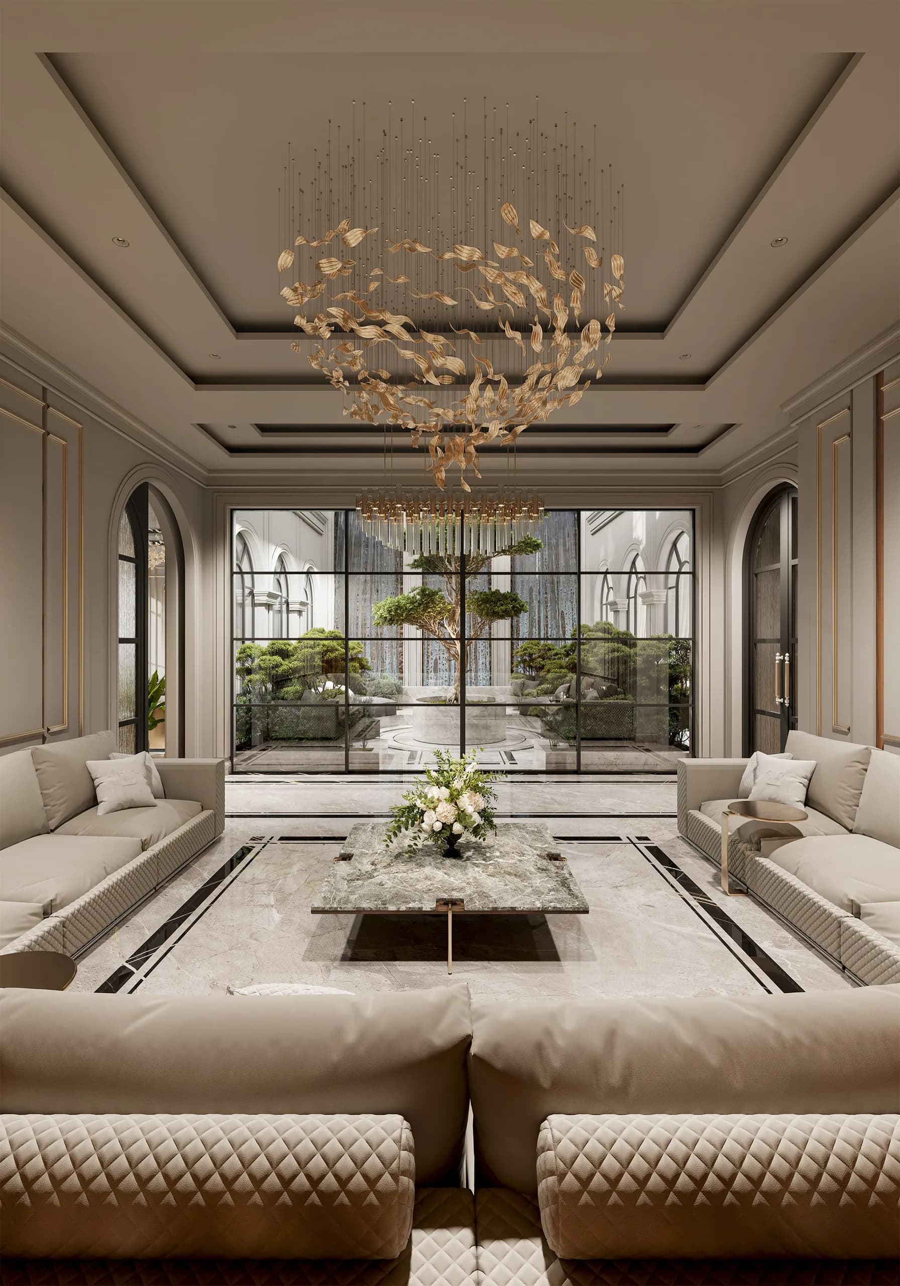 Image 11 of majlis design "Majlis with Reception" in Riyadh, Saudi Arabia – Eng. Ahmad Almobayed