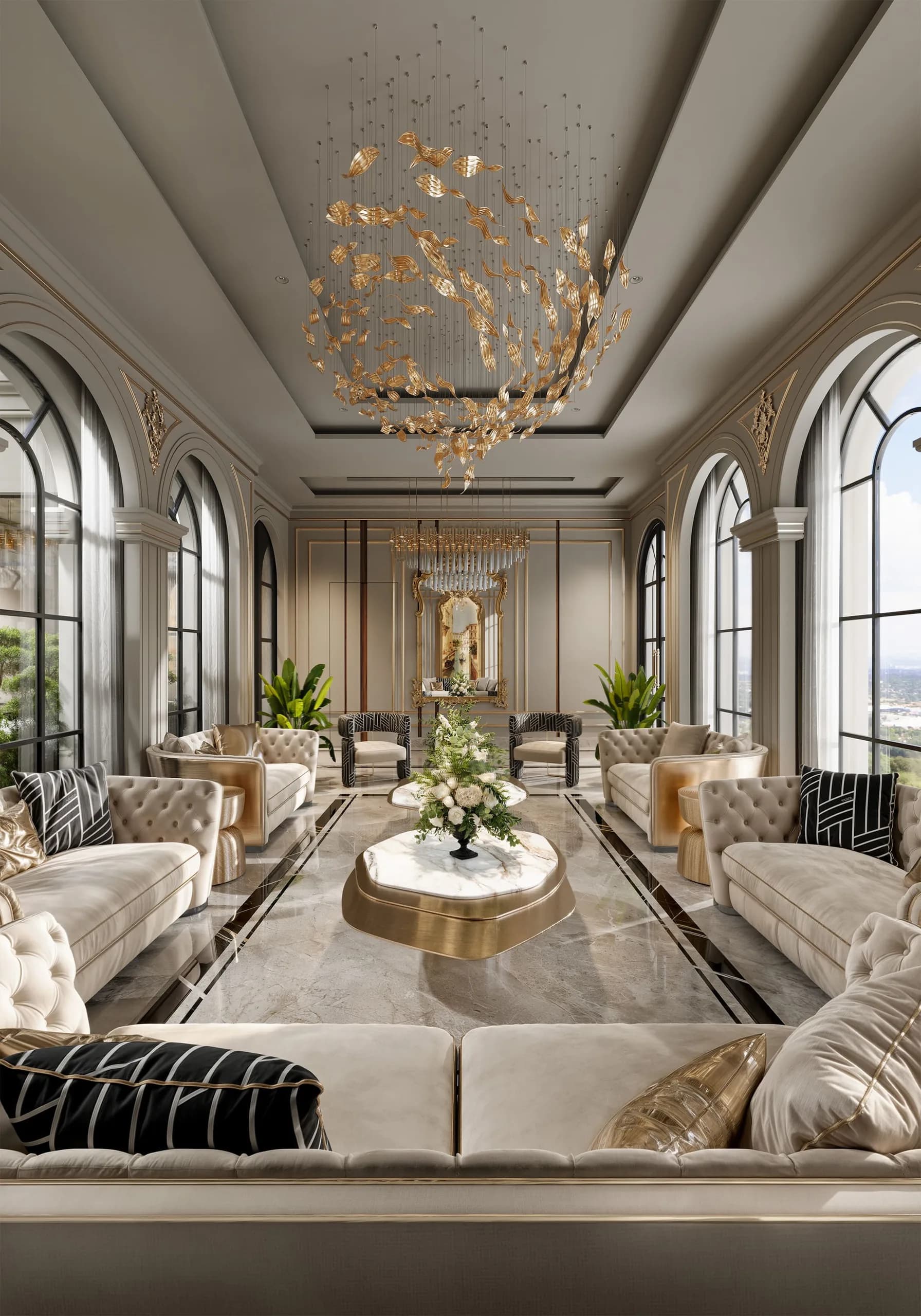 Image 3 of majlis design "Majlis with Reception" in Riyadh, Saudi Arabia – Eng. Ahmad Almobayed
