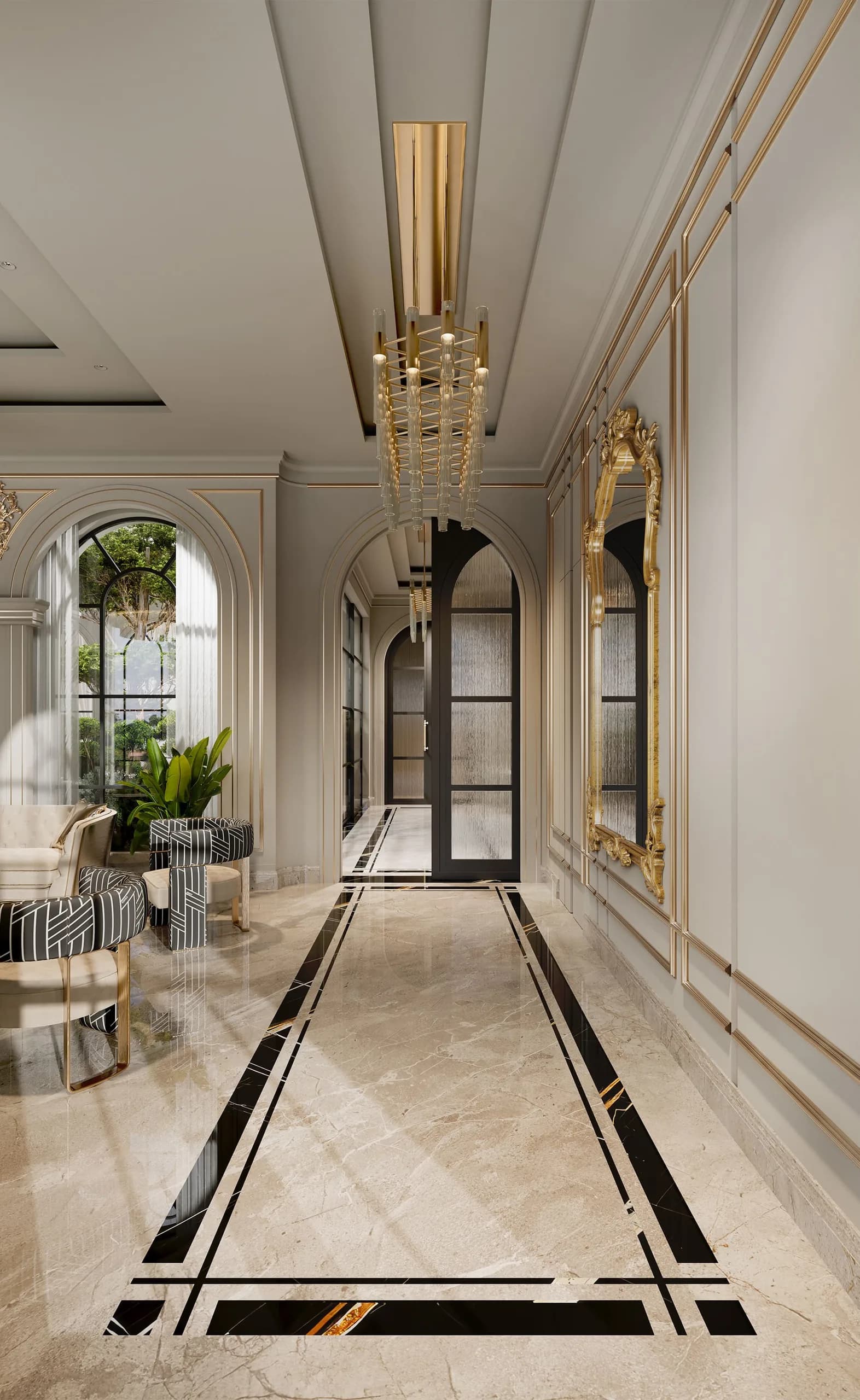 Image 5 of majlis design "Majlis with Reception" in Riyadh, Saudi Arabia – Eng. Ahmad Almobayed