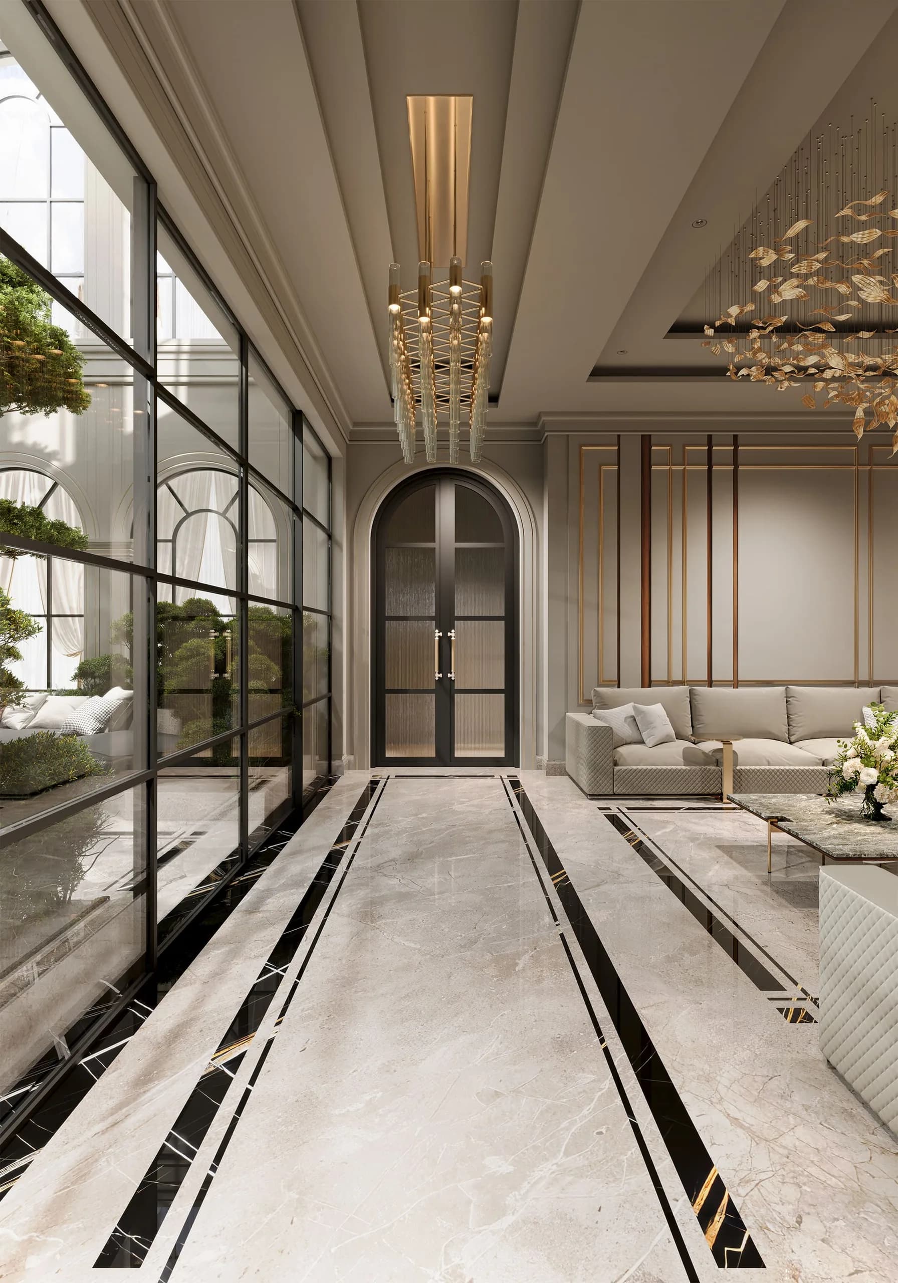 Image 7 of majlis design "Majlis with Reception" in Riyadh, Saudi Arabia – Eng. Ahmad Almobayed