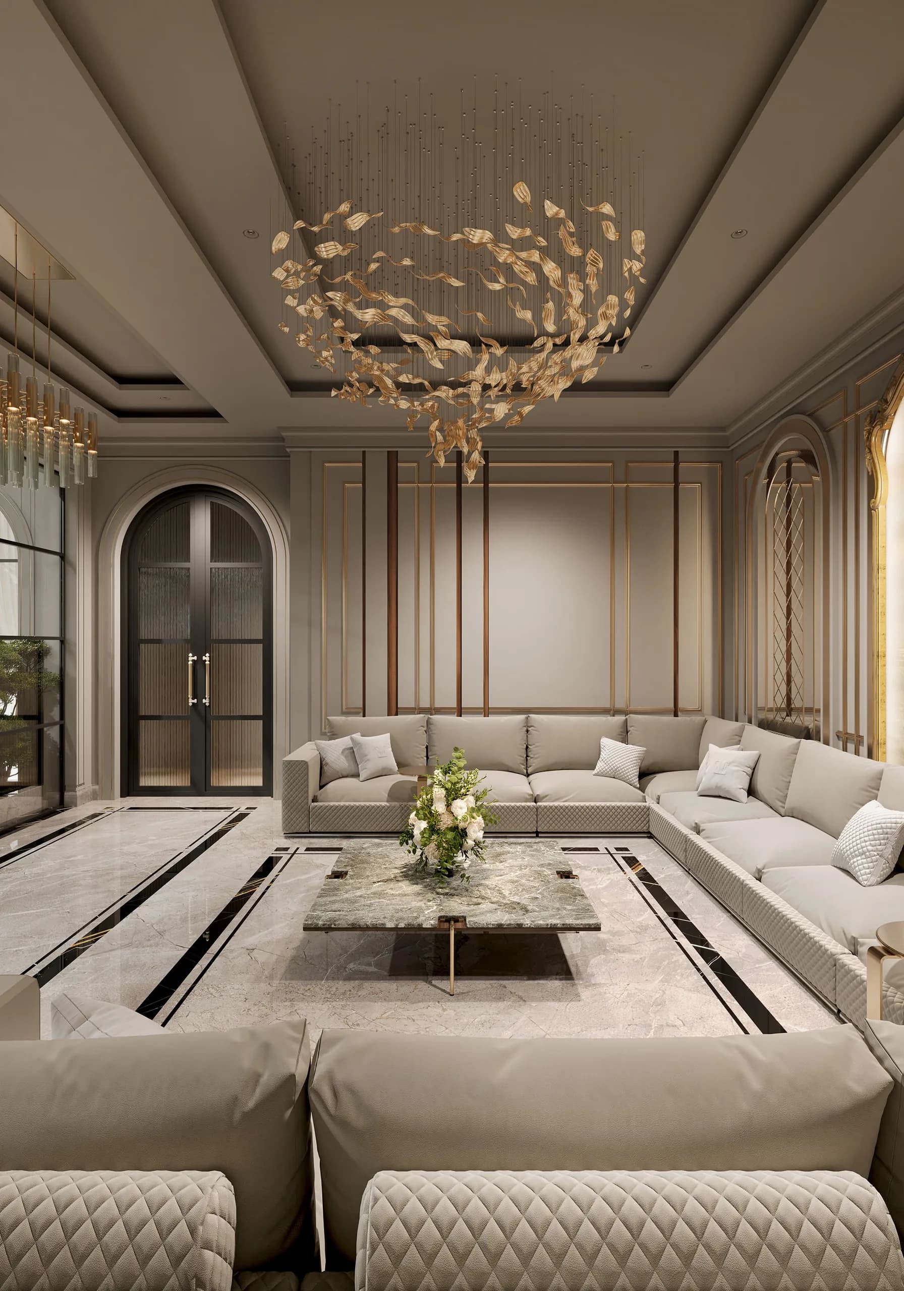 Image 9 of majlis design "Majlis with Reception" in Riyadh, Saudi Arabia – Eng. Ahmad Almobayed