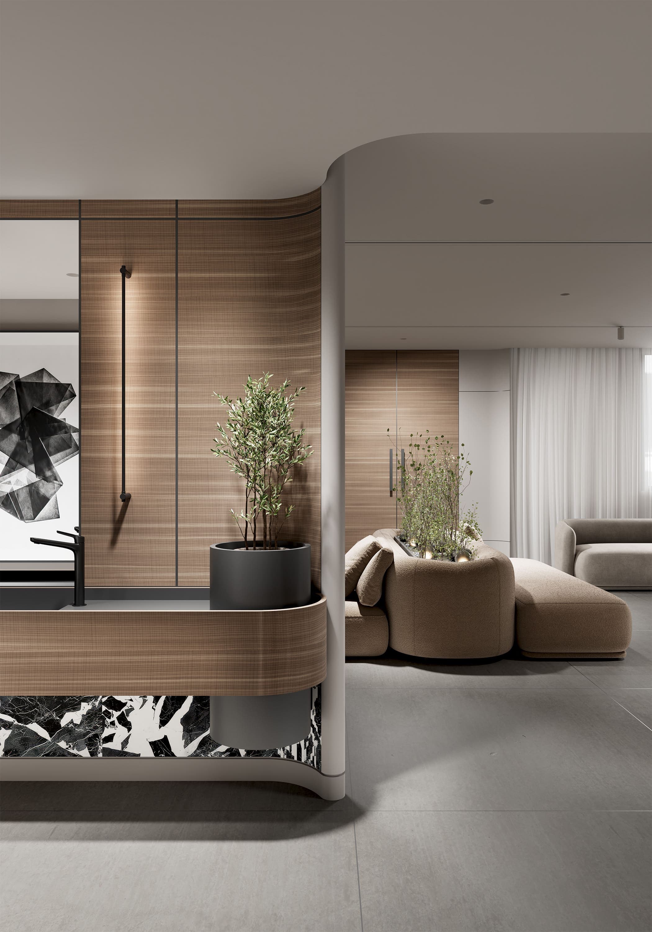 صورة رقم 13 من مشروع مجلس خارجي في أبو ظبي، مدينة محمد بن زايد – المهندس أحمد المبيض