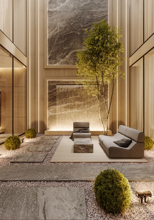 صورة رقم 17 من مشروع صالة مفتوحة مع حديقة في العراق، بغداد – المهندس أحمد المبيض