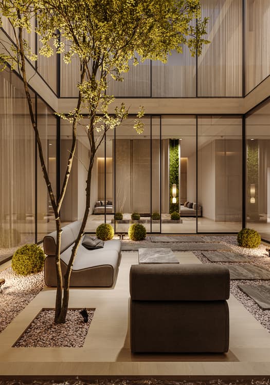 صورة رقم 19 من مشروع صالة مفتوحة مع حديقة في العراق، بغداد – المهندس أحمد المبيض