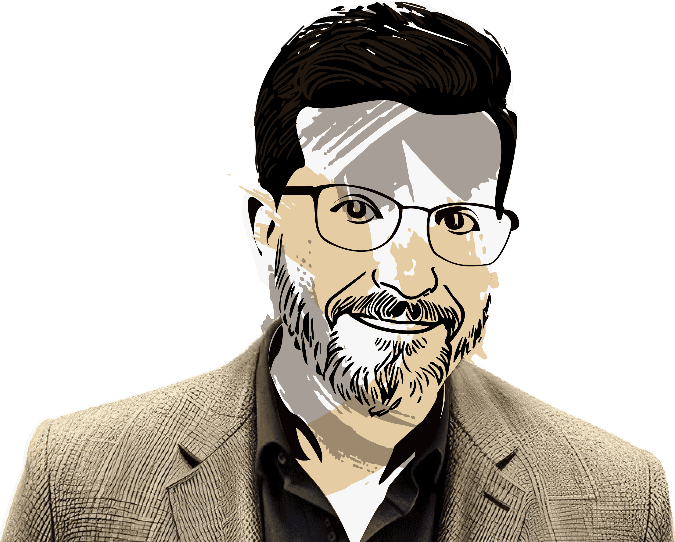 رسم تخطيطي معماري يوضح أسلوب عمل مهندس أحمد المبيض