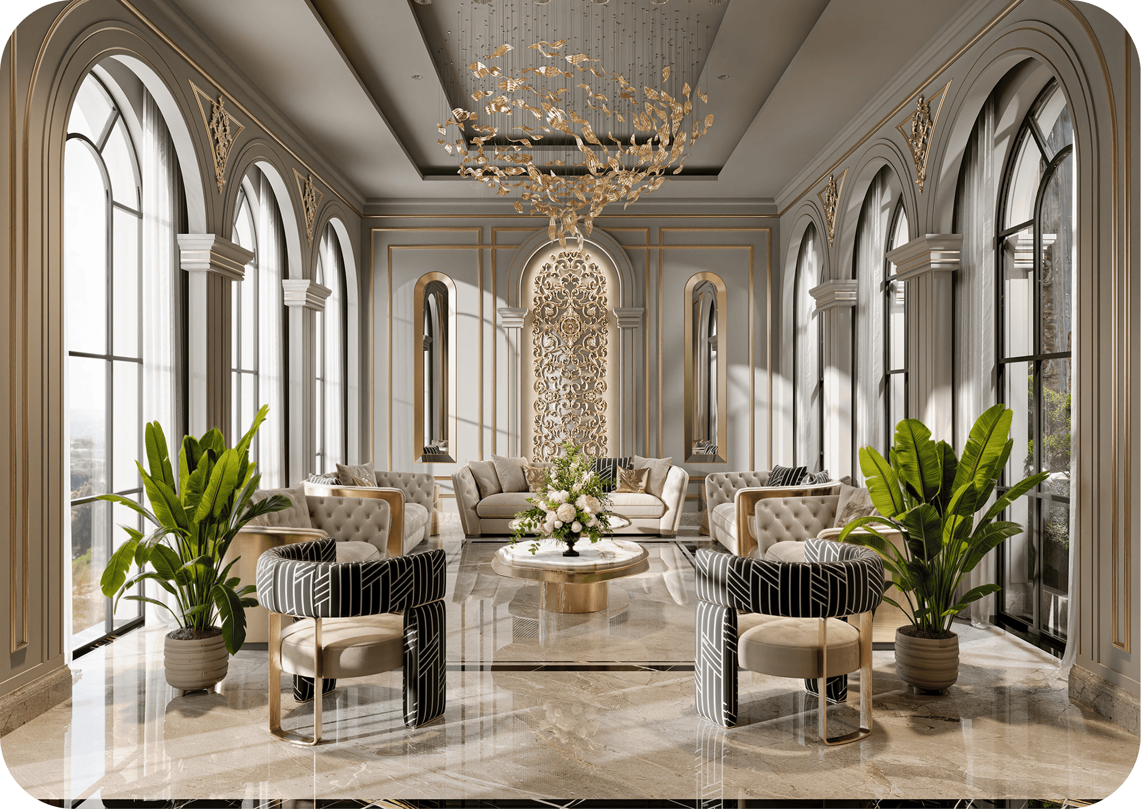 مجلس مع استقبال